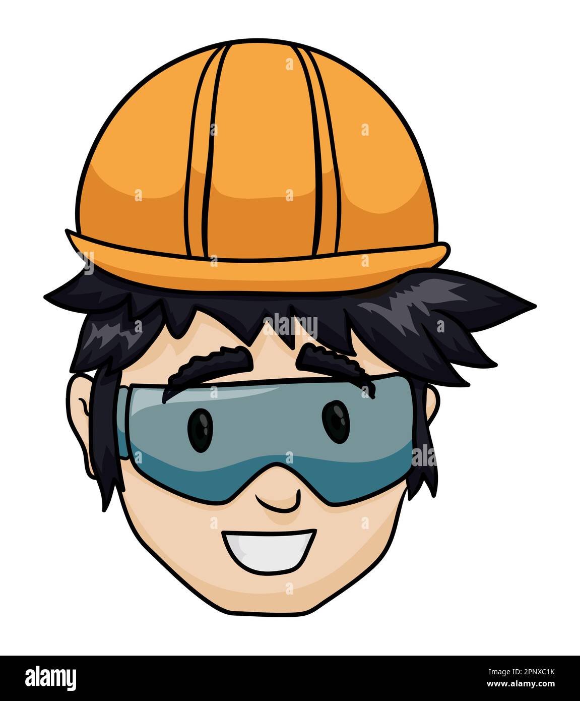 Boy Wearing Yellow Hard Hat Illustration Construction vrogue.co