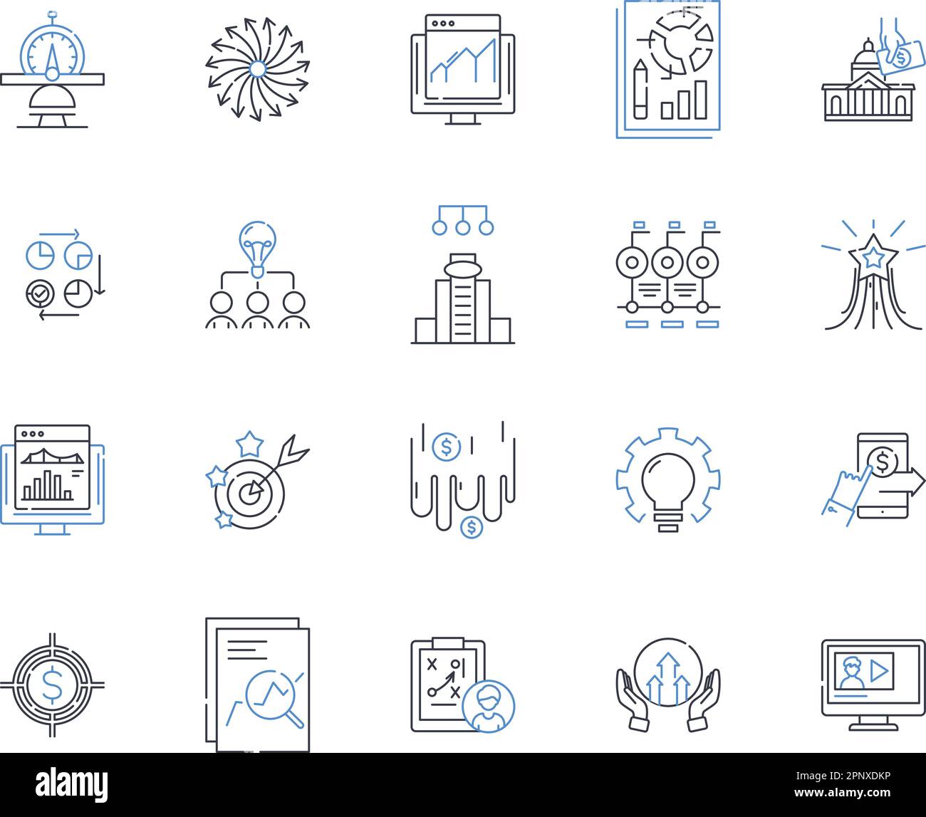 Framework and model line icons collection. Architecture, Blueprint, Construction, Design, Framework, Infrastructure, Model vector and linear Stock Vector