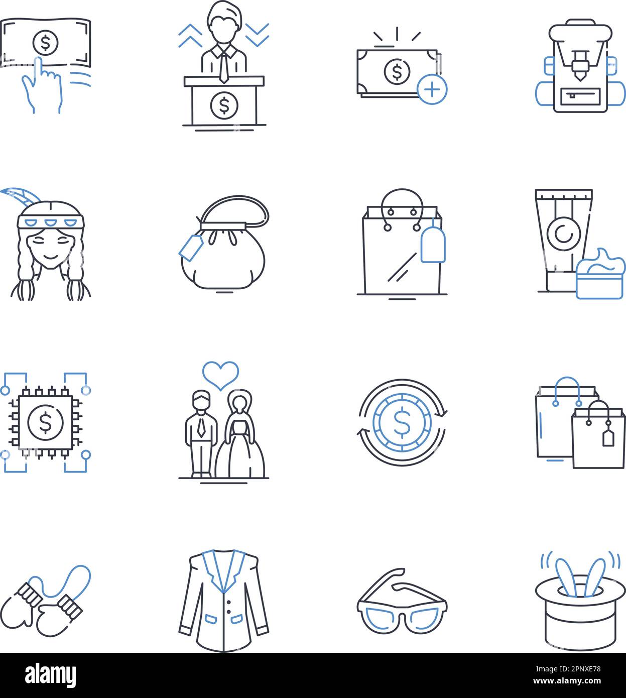 Health sector line icons collection. Wellness, Exercise, Nutrition ...