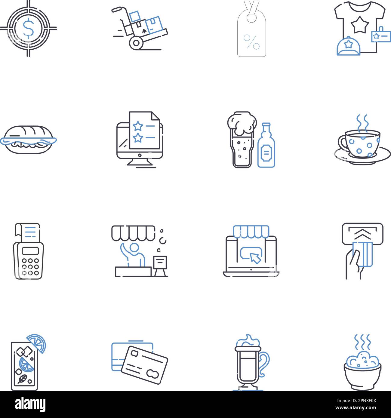 Online store line icons collection. E-commerce, Retail, Shopping, Buy