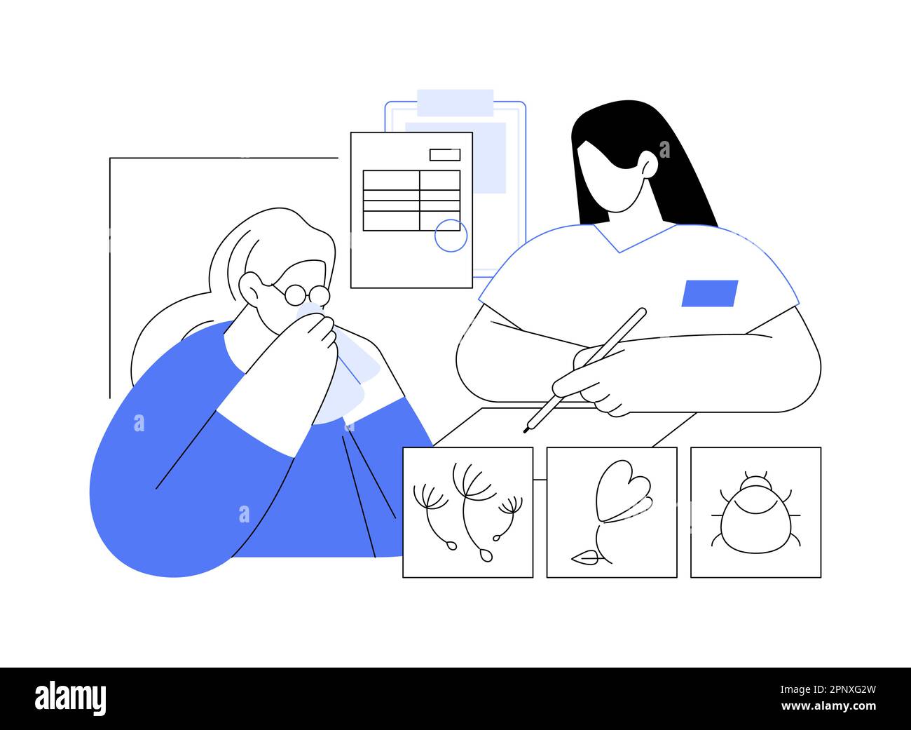 Allergy treatment abstract concept vector illustration Stock Vector Image & Art Alamy