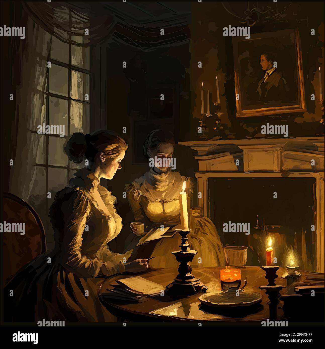 Candlelit mansion hires stock photography and images Alamy