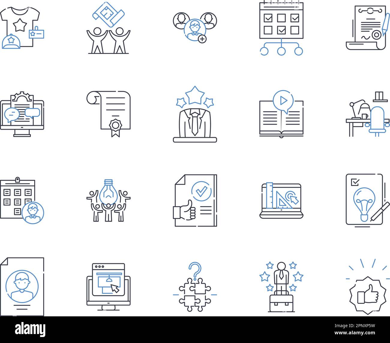 Analysis and insight line icons collection. Investigation, Interpretation, Understanding, Clarity, Perception, Epiphany, Intuition vector and linear Stock Vector