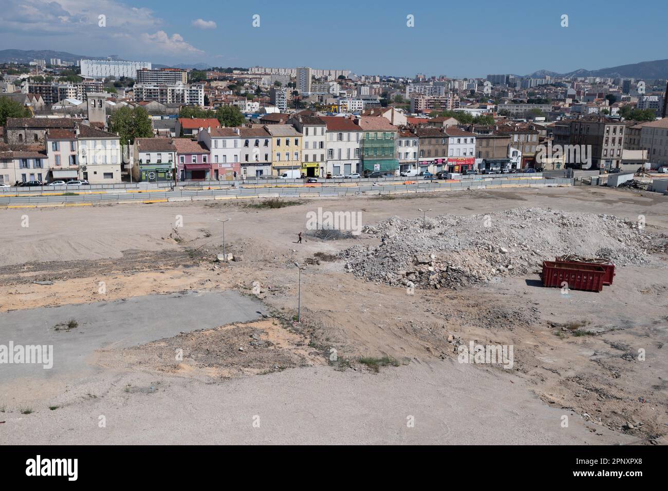 Marseille, France. 19th Apr, 2023. The land in preparation for the