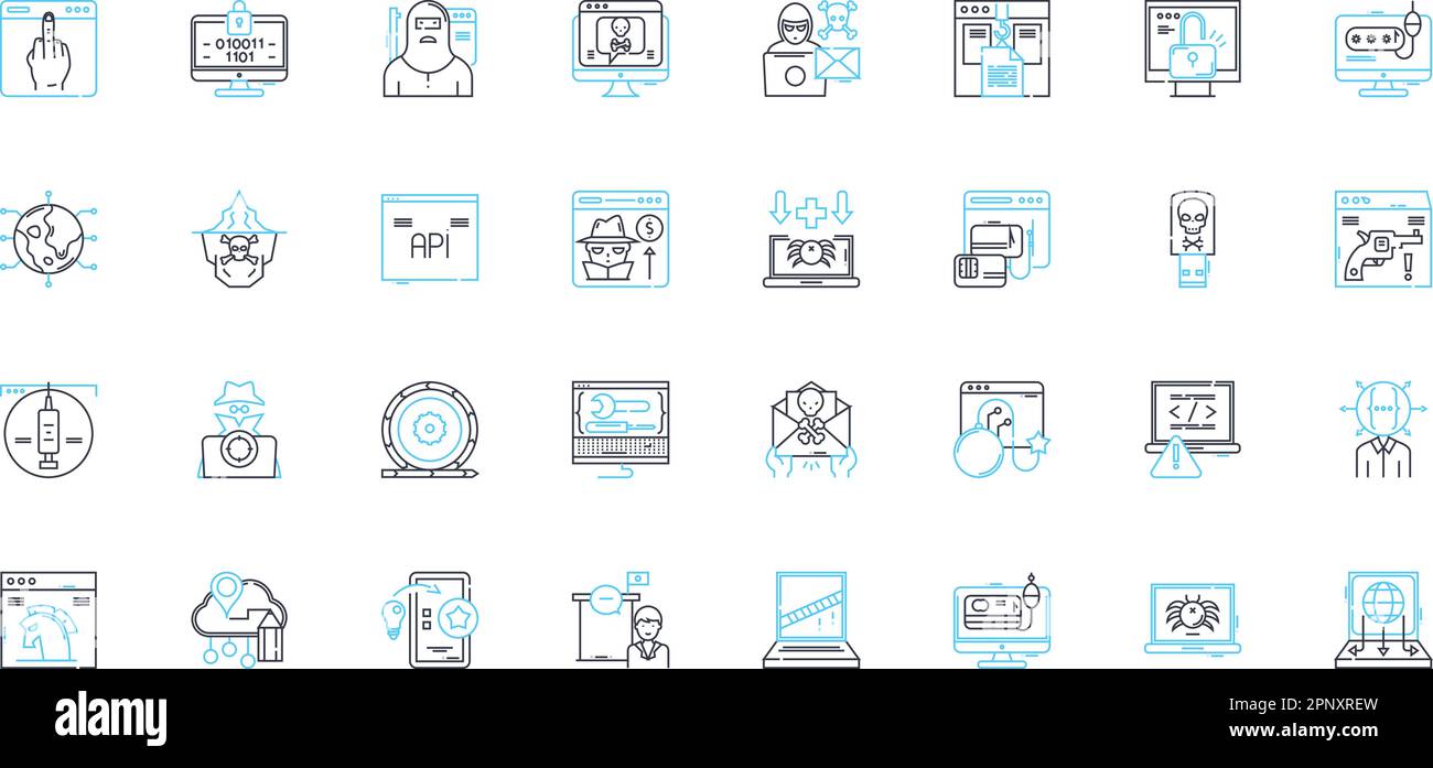 Cheaters linear icons set. Infidelity, Adultery, Betrayal, Deceit, Cheating, Unfaithfulness, Disloyalty line vector and concept signs. Two-timing Stock Vector