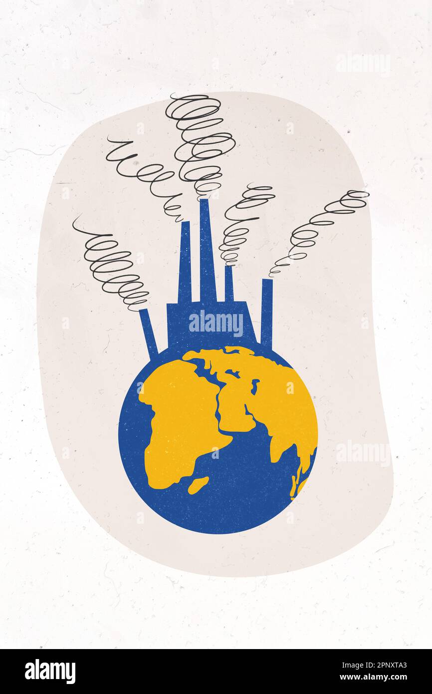 Vertical collage photo poster creative painting background photo people