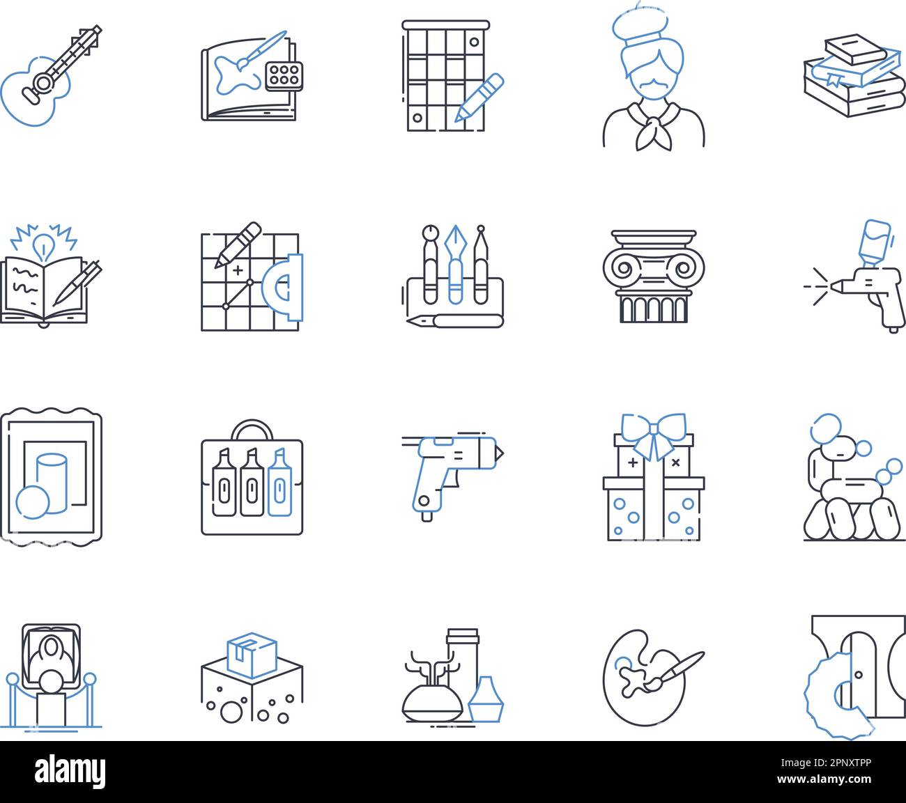 Inventive business line icons collection. Innovation, Creativity ...