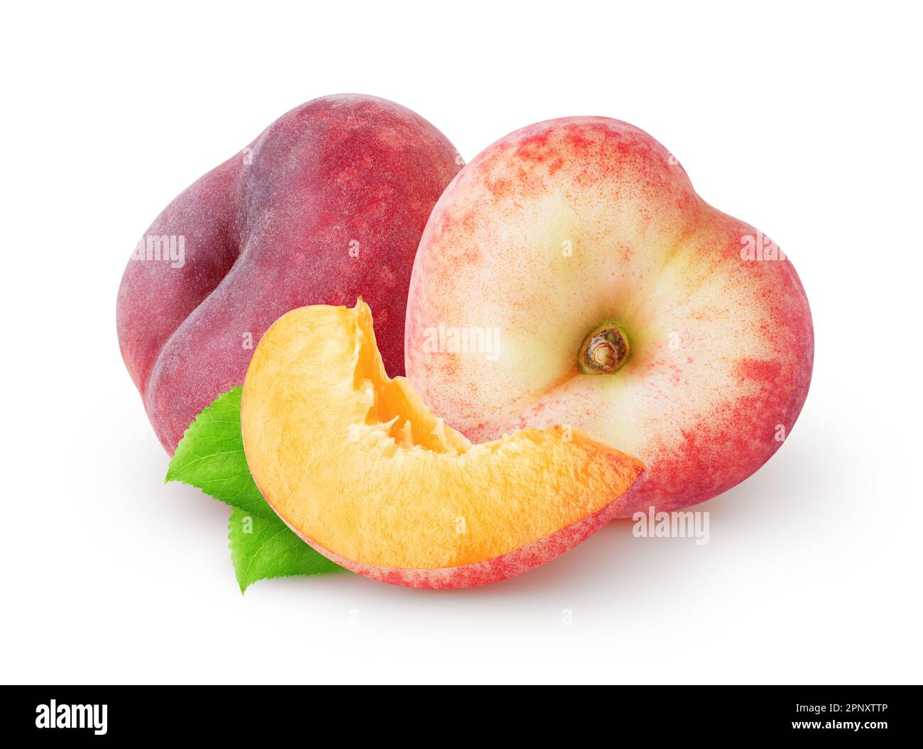 Flat peaches Cut Out Stock Images & Pictures Alamy