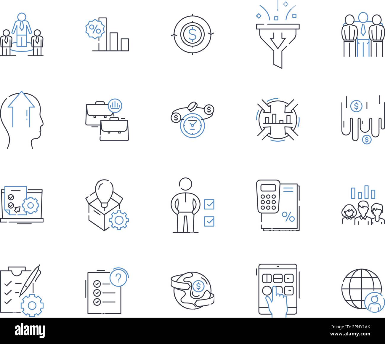 Healthcare innovation line icons collection. Nanomedicine, Telemedicine, Digitalization, Wearables, Biotechnology, Genomics, Genome editing vector and Stock Vector