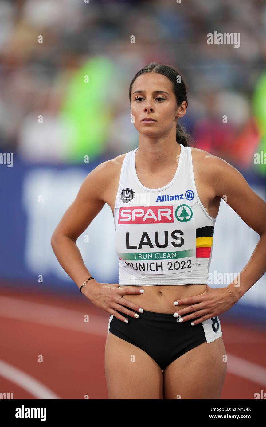 Camille Laus participating in the 400 meters of the European Athletics