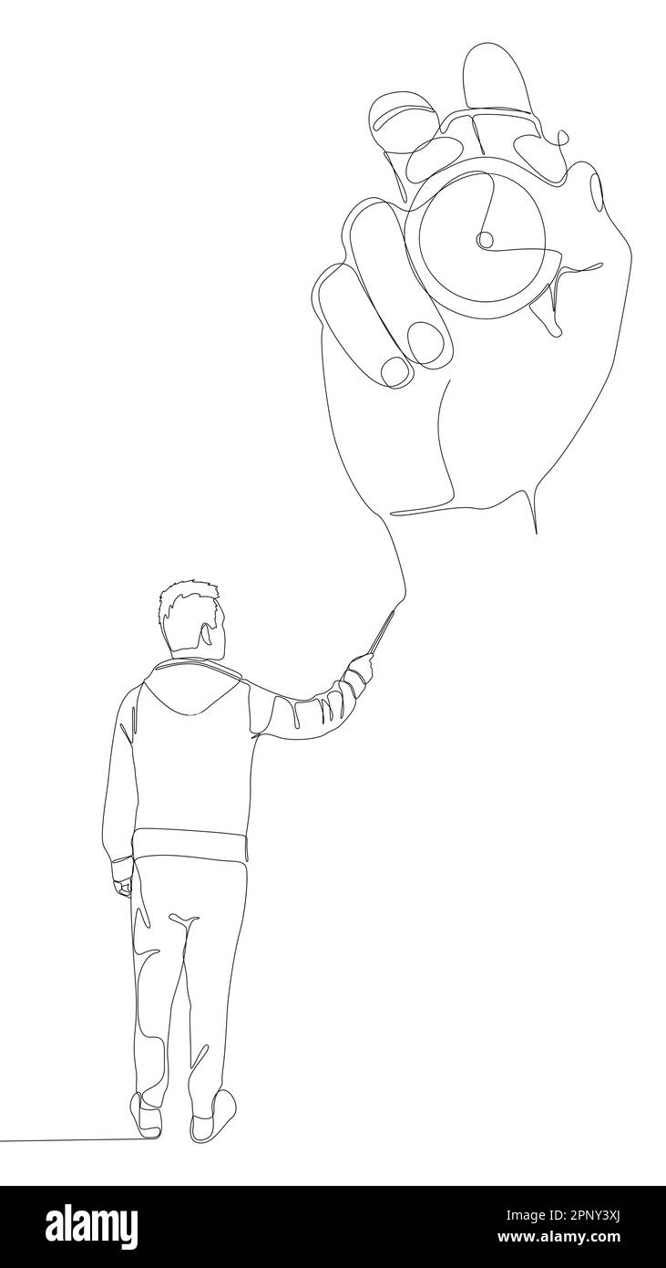Drawing of person pointing up hi-res stock photography and images - Alamy