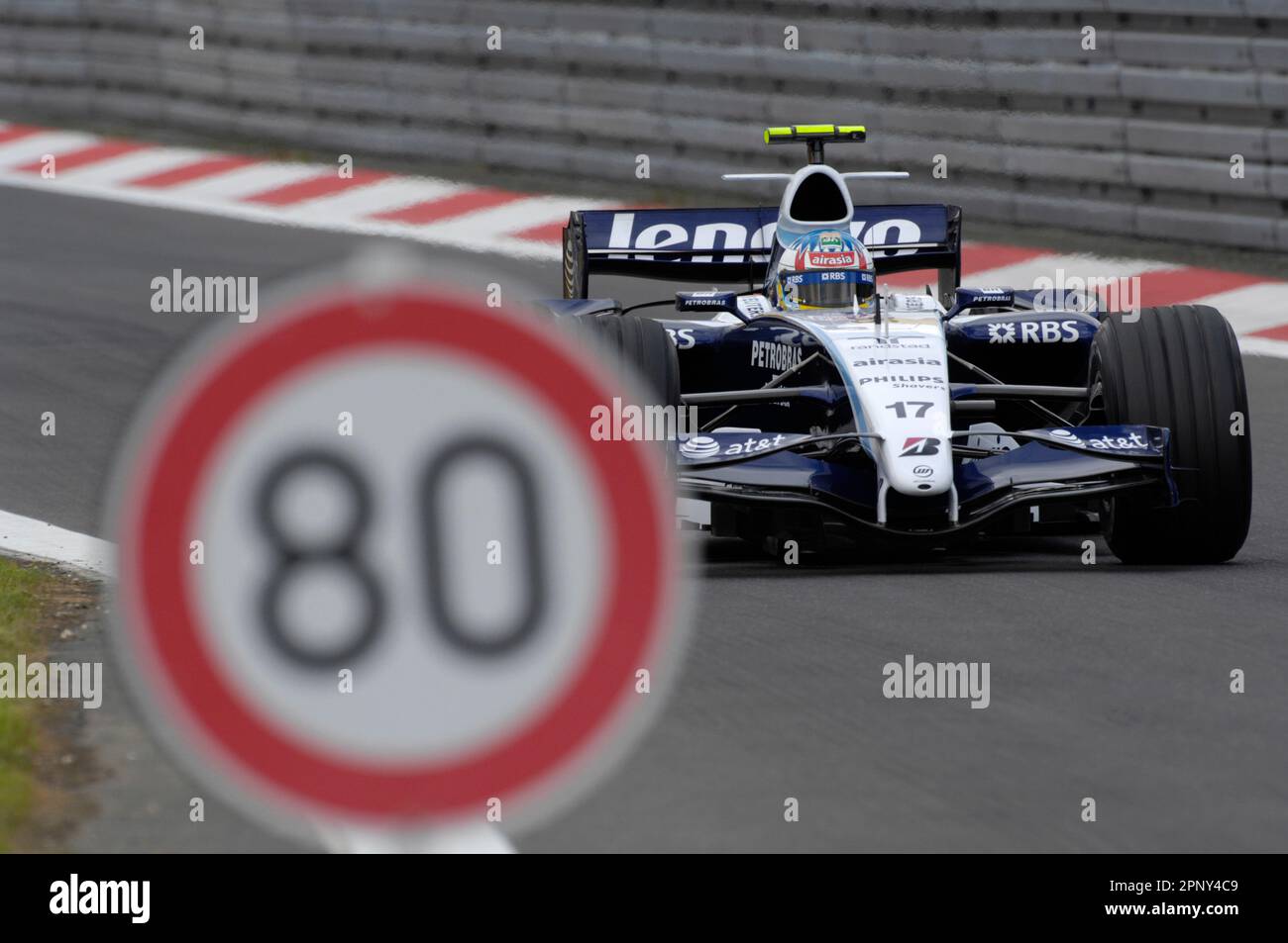 Geschindigkeitsbegrenzung für Alexander Wurz Aktion im AT&T Williams ...