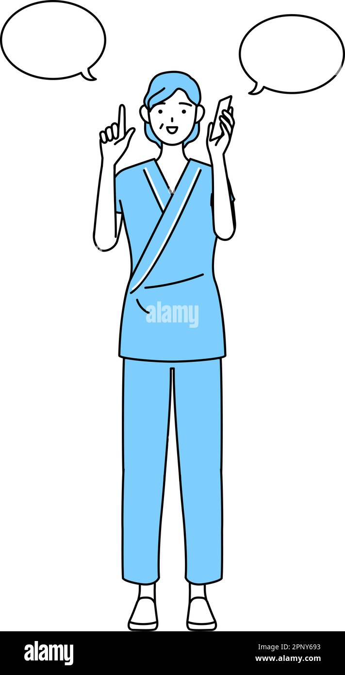 Middleaged and senior female admitted patient in hospital gown