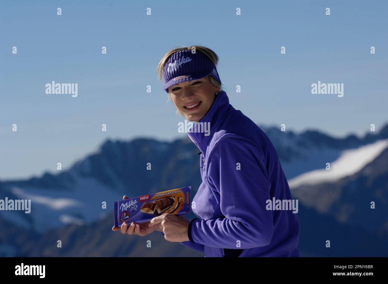 Ski Alpin, Damen National Mannschaft in Sölden, hier Maria Höfl-Riesch Stock Photo