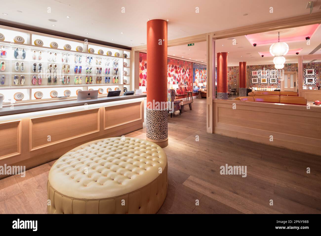 The Croc Bowling Alley, Ham Yard Hotel, Soho Stock Photo - Alamy