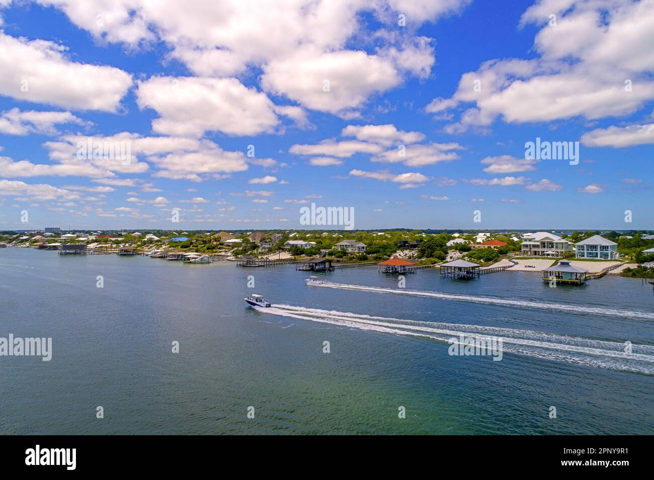 Aerial view of Ono Island, Alabama Stock Photo Alamy