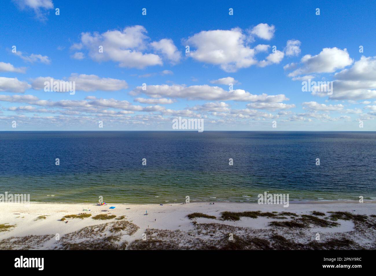 Aerial view of Perdido Key Beach, Florida Stock Photo Alamy