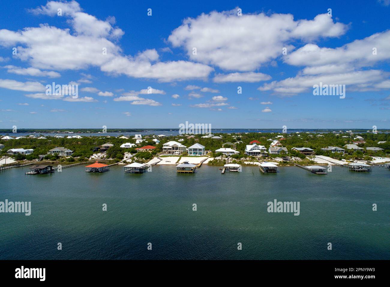 Aerial view of Ono Island, Alabama Stock Photo Alamy