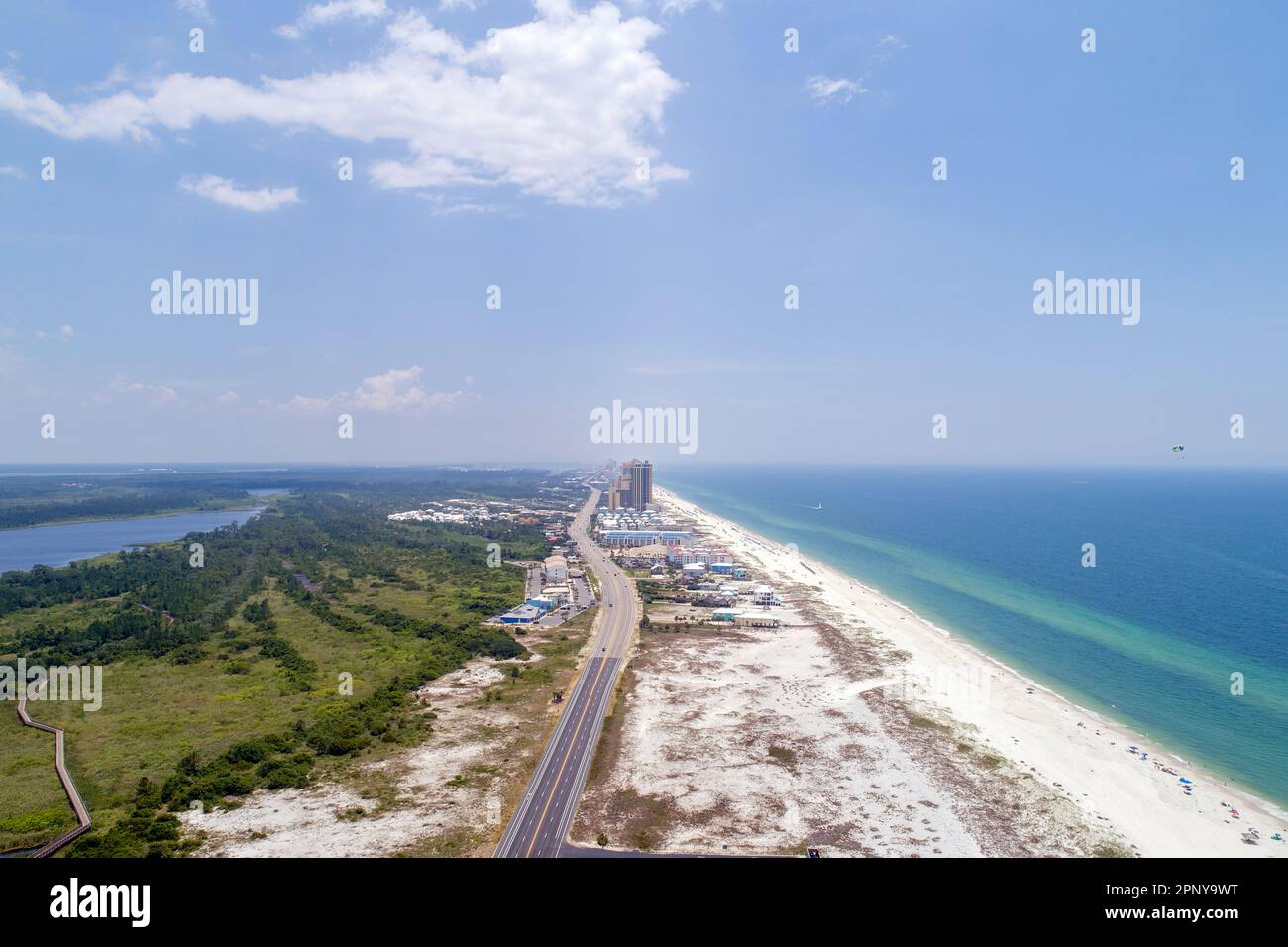 Aerial view of Gulf Shores, Alabama Stock Photo Alamy
