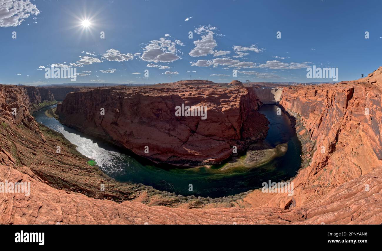 Glen Canyon Dam at Page Arizona Stock Photo