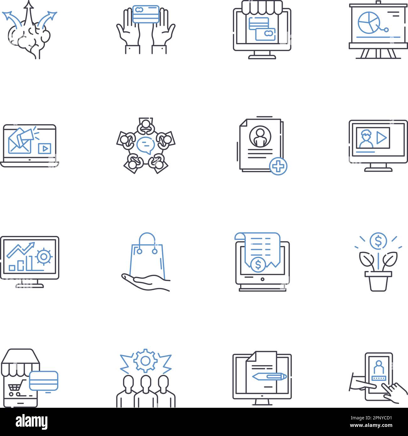 Creation management line icons collection. Ideation, Conception ...