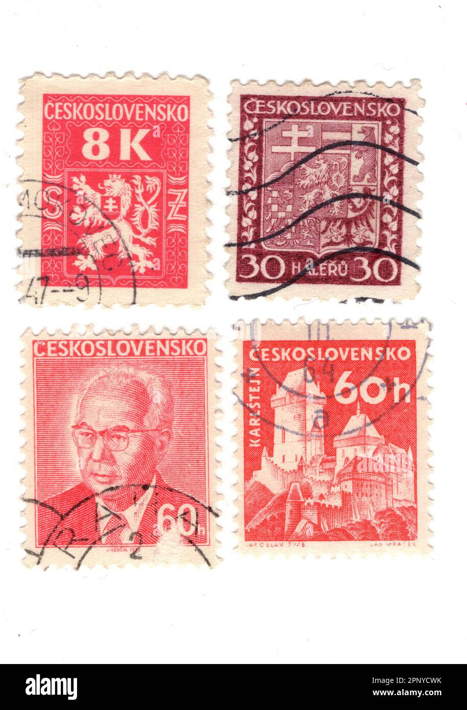 100 Different Czechoslovakia Stamps - Collector's Assortment For Philately Hobby