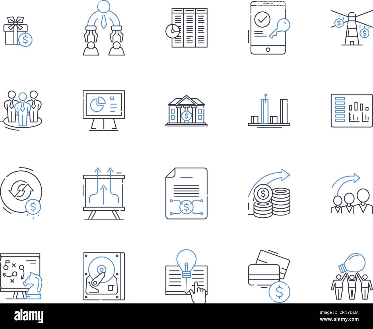 Quality assurance line icons collection. Testing, Standards, Control, Improvement, Compliance, Management, Audit vector and linear illustration Stock Vector