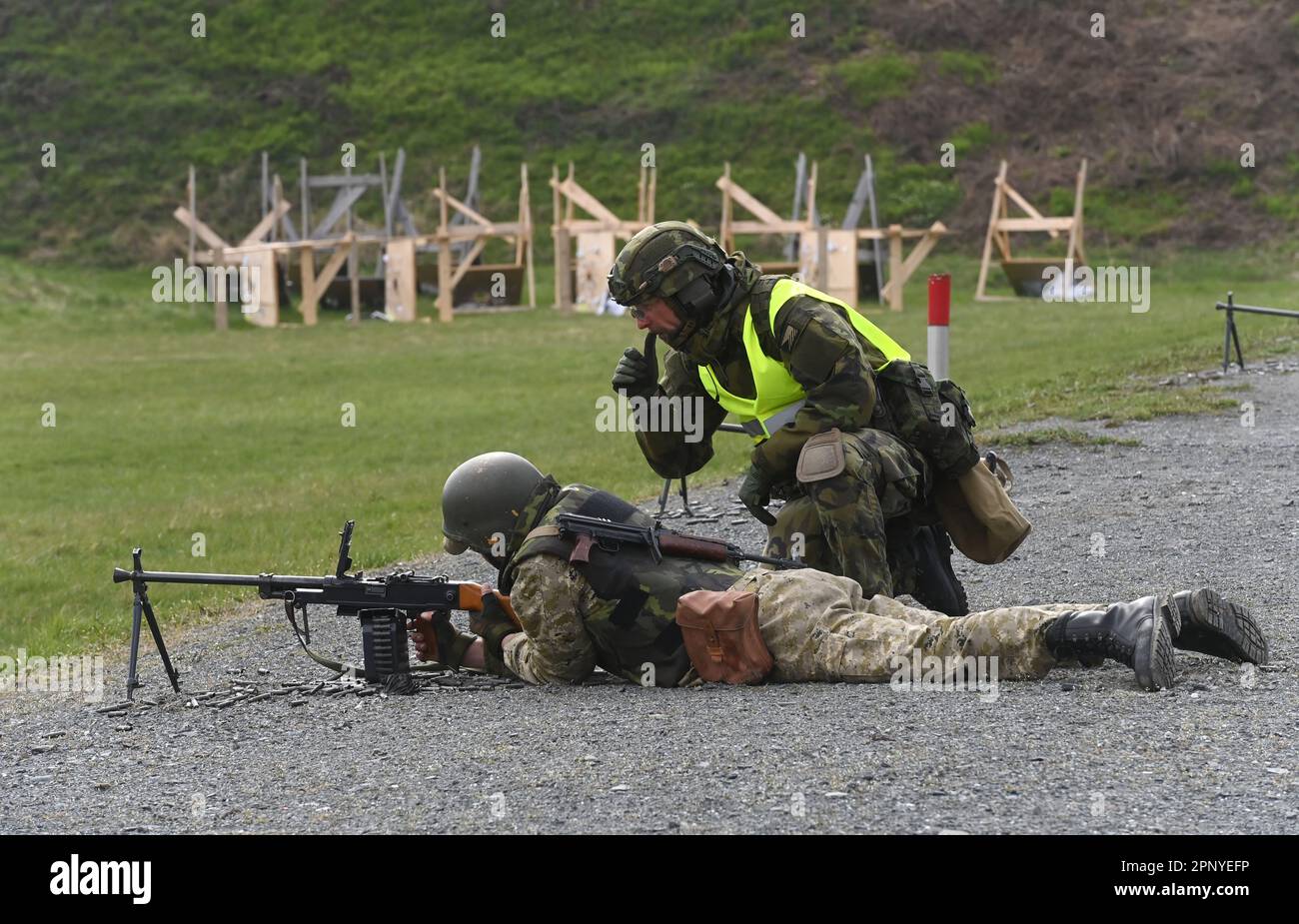 Libava, Czech Republic. 20th Apr, 2023. Training of members of the ...