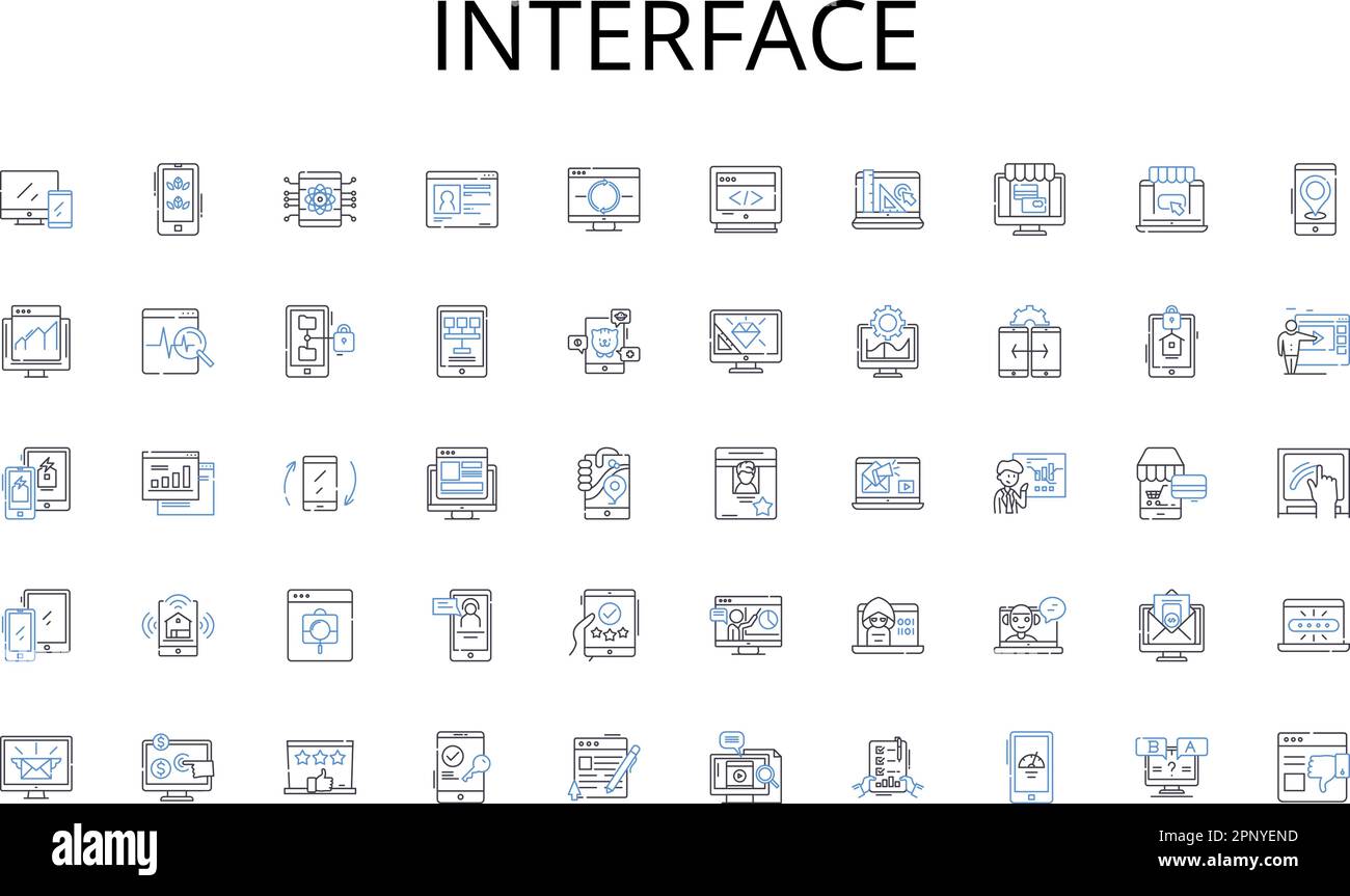 Interface line icons collection. Advocate, Lawyer, Counsel, Jurist ...