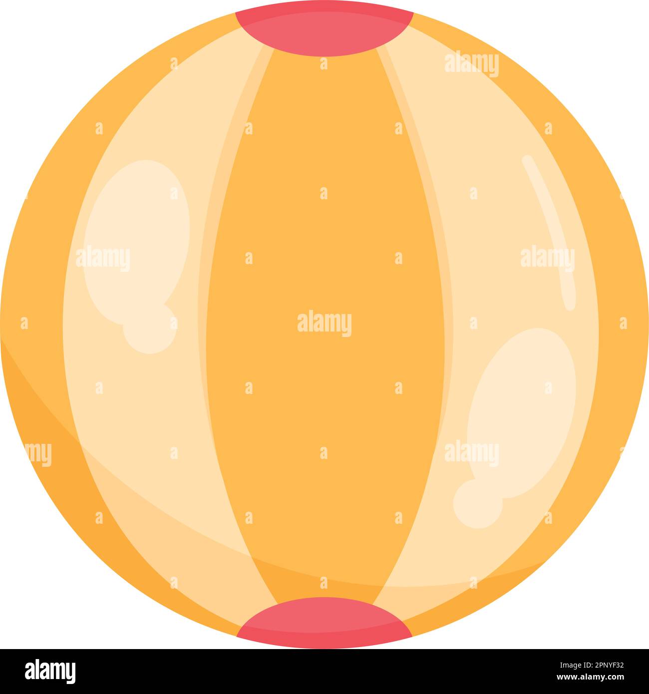 circle beach ball over white Stock Vector