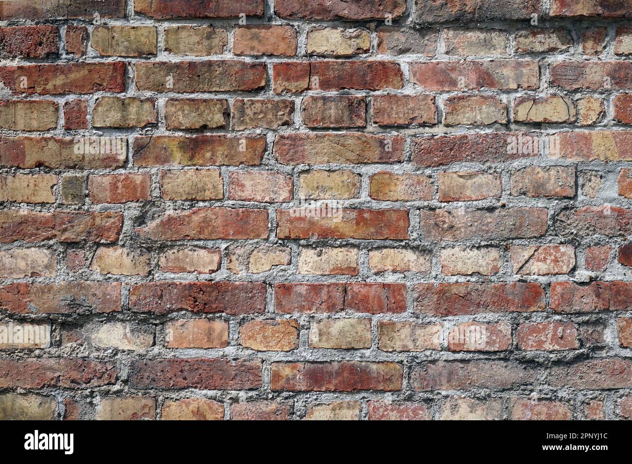 Old red and orange brick wall texture Stock Photo - Alamy