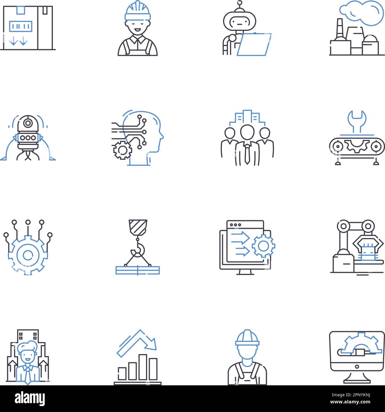 Businesslike line icons collection. Efficient, Professional, Organized ...