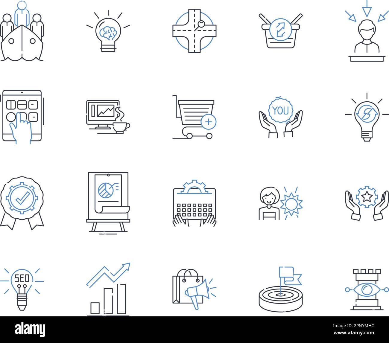 Attitude and demeanor line icons collection. Positive, Confident, Friendly, Conservative, Determined, Professional, Bold vector and linear Stock Vector