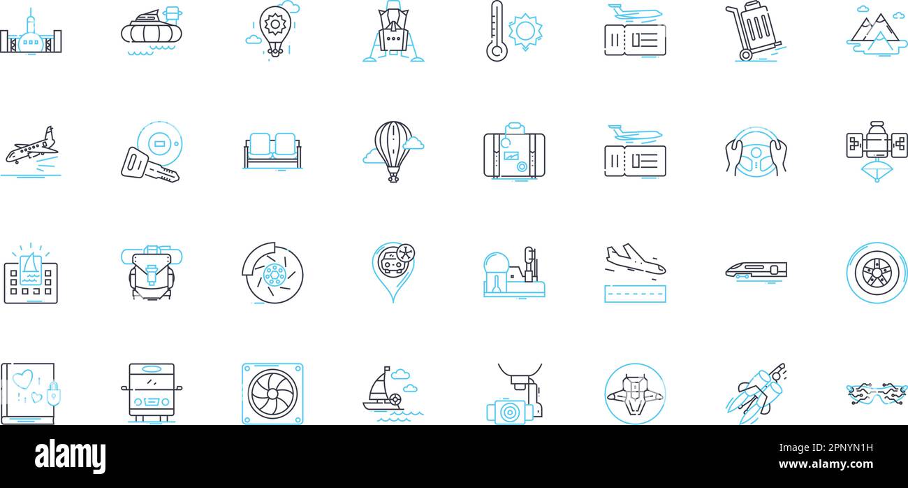 Shipment handling linear icons set. Logistics, Tracking, Documentation