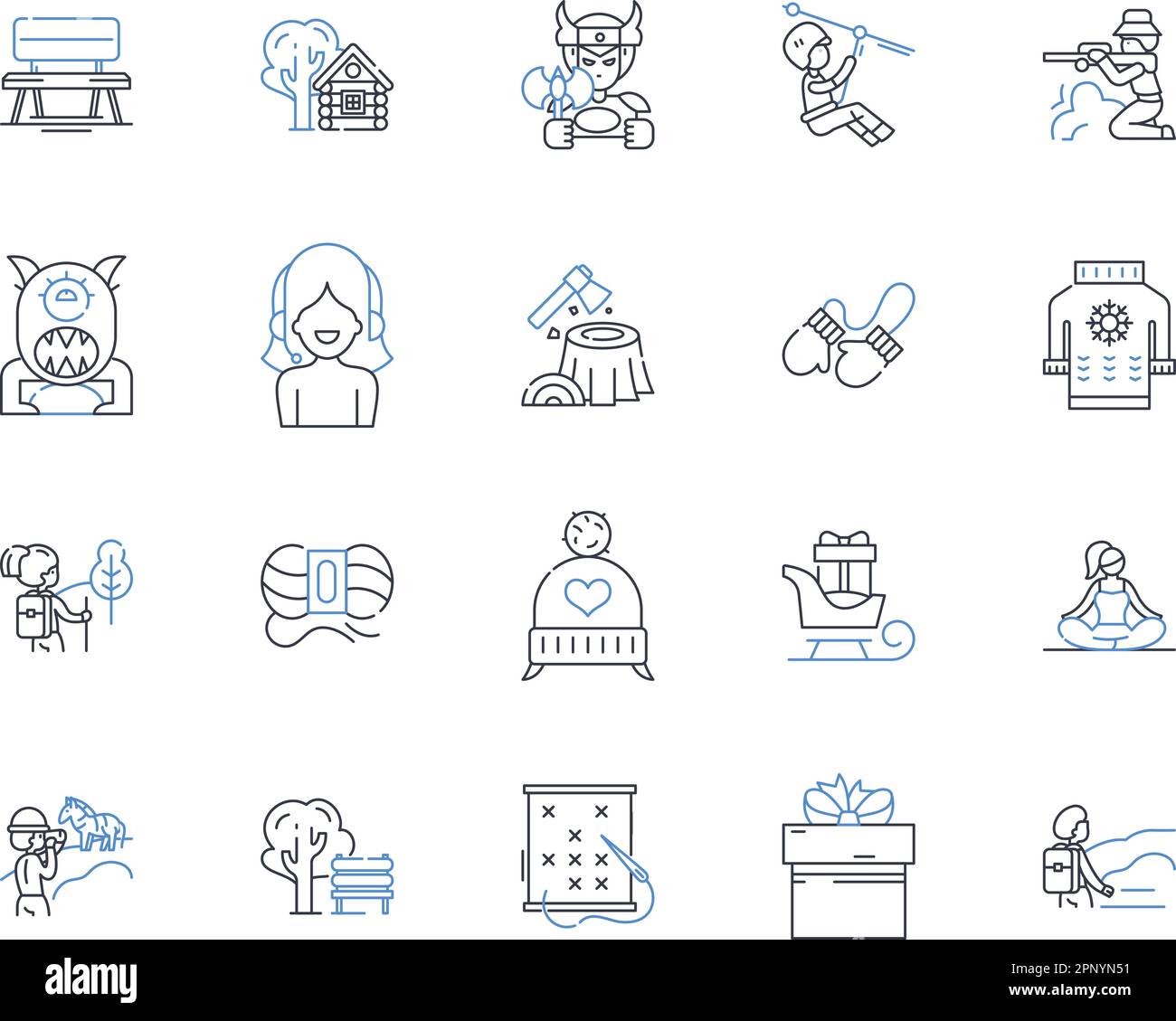 Personalized line icons collection. Customized, Tailored, Unique ...
