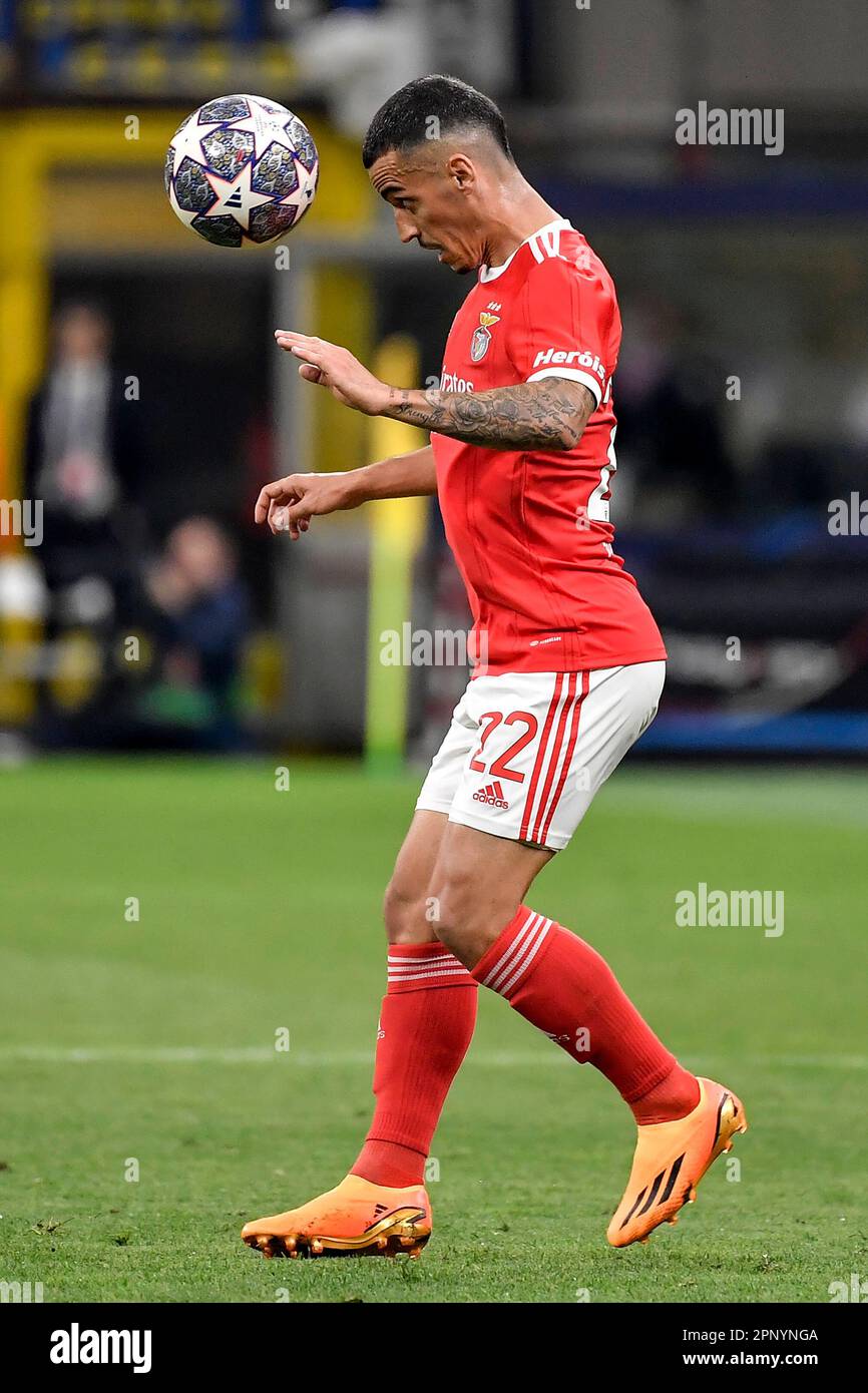 Francisco Leonel Lima Silva Machado alias Chiquinho of SL Benfica in action during the Champions League football match between FC Internazionale and S Stock Photo