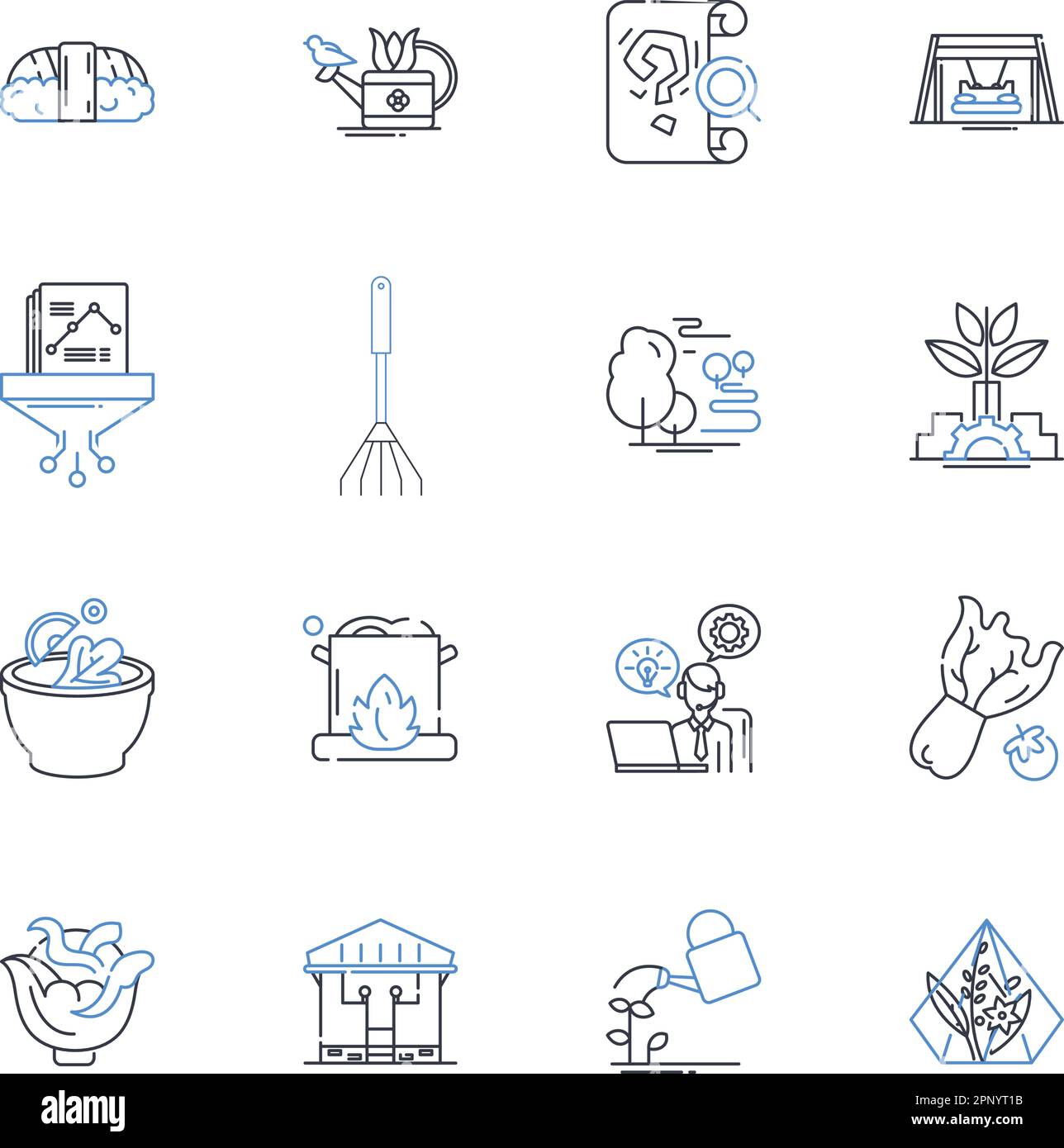 Education training line icons collection. Learning, Skill-building ...