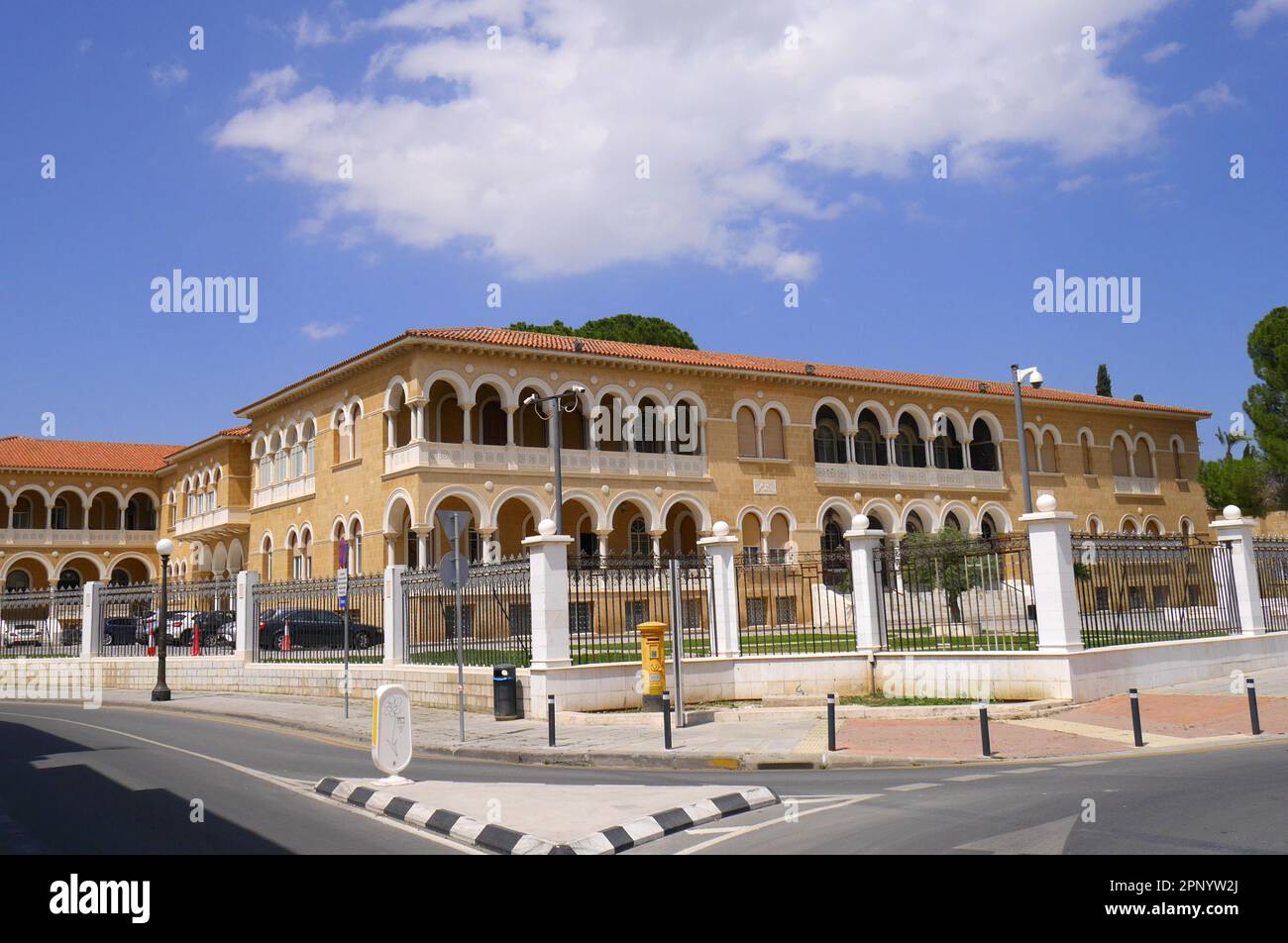The Archbishop’s Palace, South Nicosia, Republic of Cyprus Stock Photo