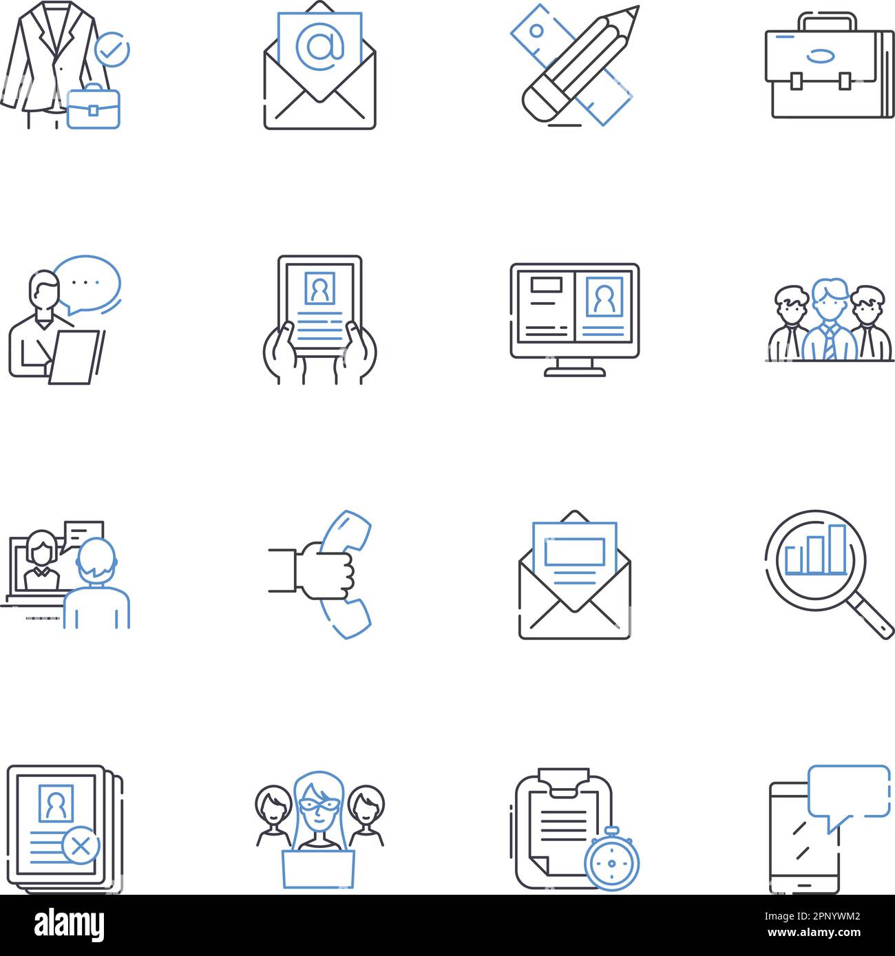 Quality control inspector line icons collection. Accuracy, Attention, Audit, Calibration, Compliance, Defective, Detection vector and linear Stock Vector