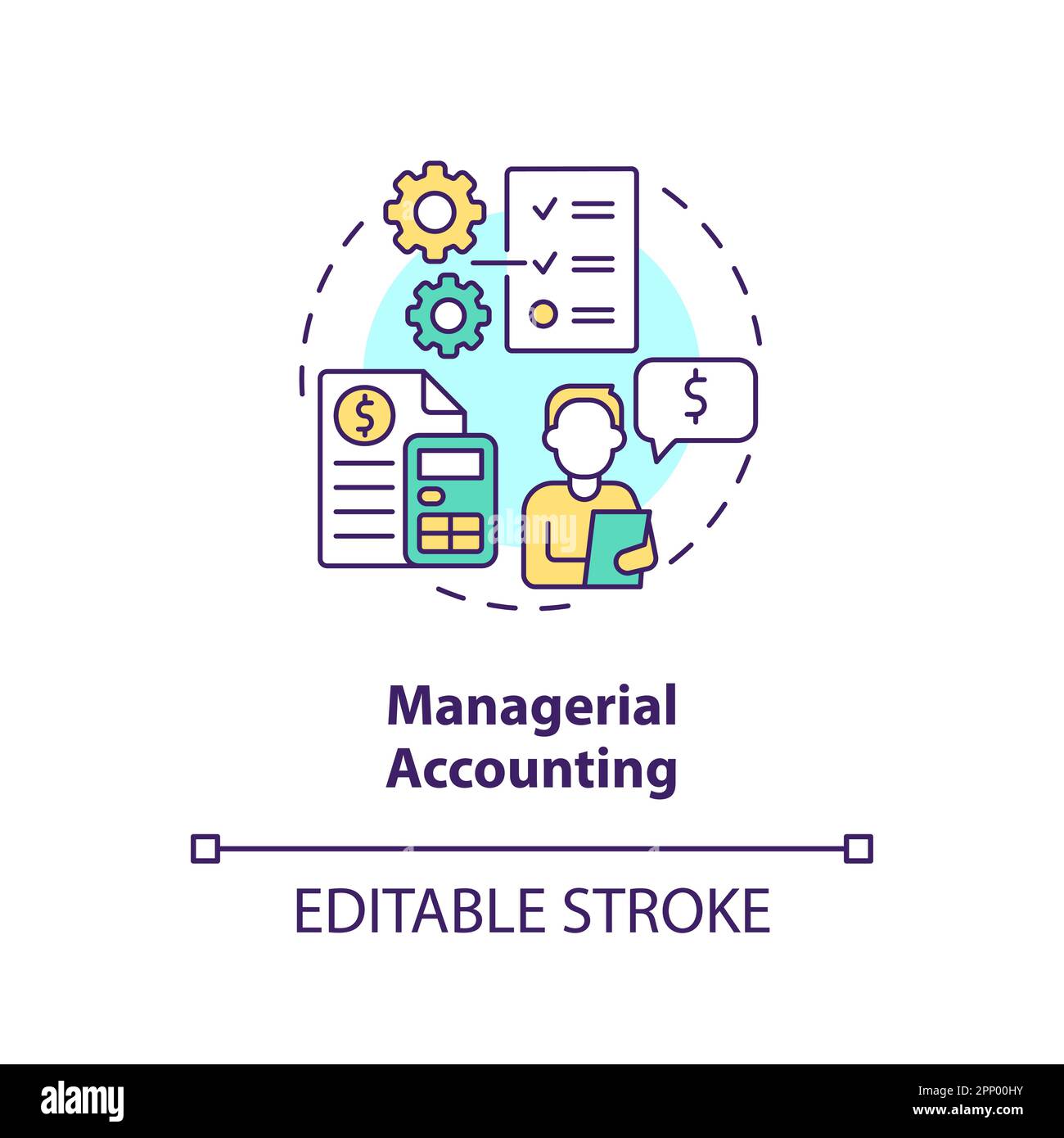 Managerial accounting concept icon Stock Vector Image & Art Alamy