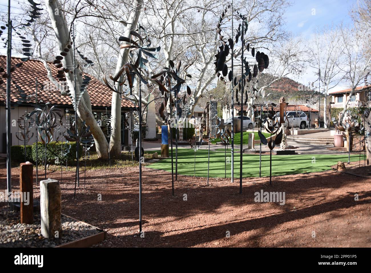Sedona, AZ. U.S.A. Tlaquepaque Arts & Shopping Village. Renee Taylor