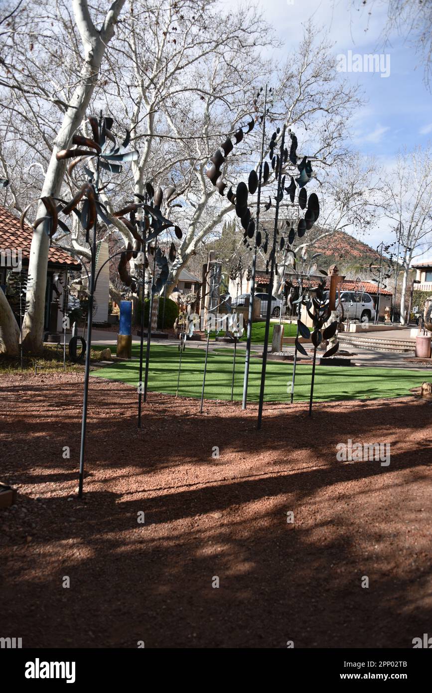 Sedona, AZ. U.S.A. Tlaquepaque Arts & Shopping Village. Renee Taylor