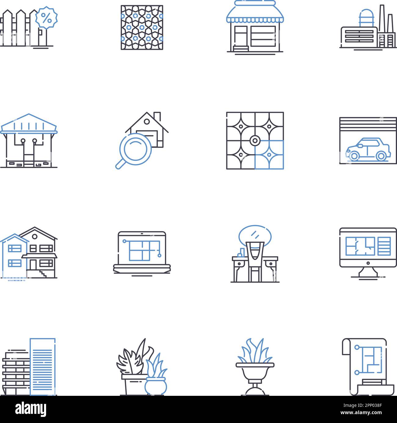 Artistic styling studio line icons collection. Creation, Expression ...