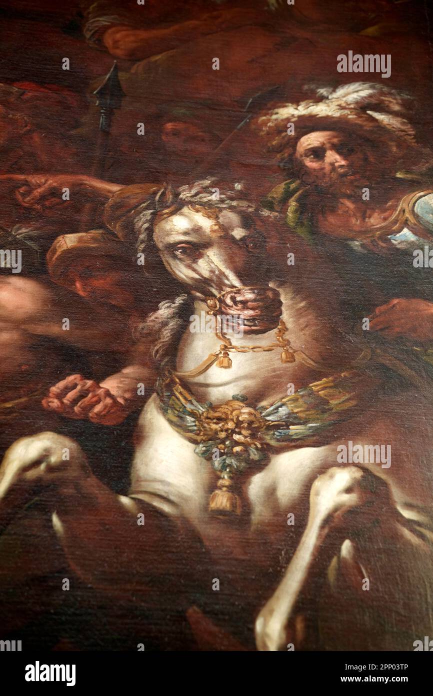 Milan, Lombardy, Italy interior of the medieval San Marco church