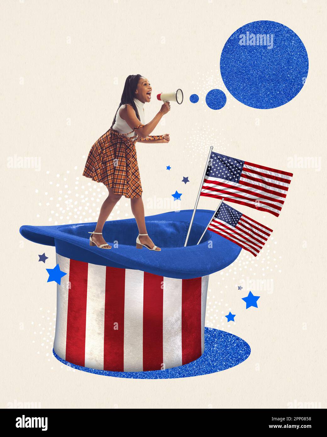 collage making on independence day