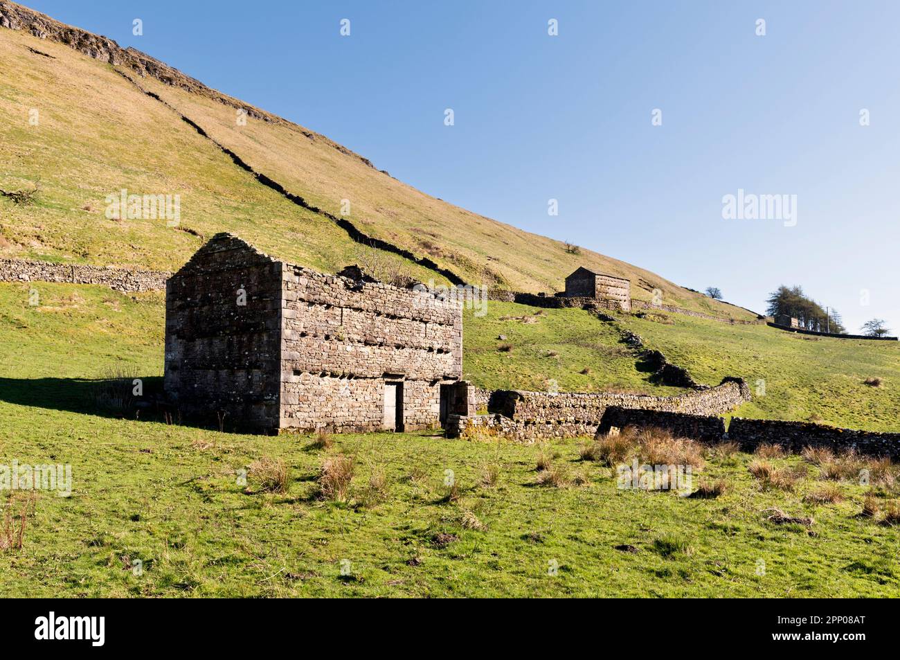 Traditional field barns, Hanging Lund, Mallerstang, Eden Valley