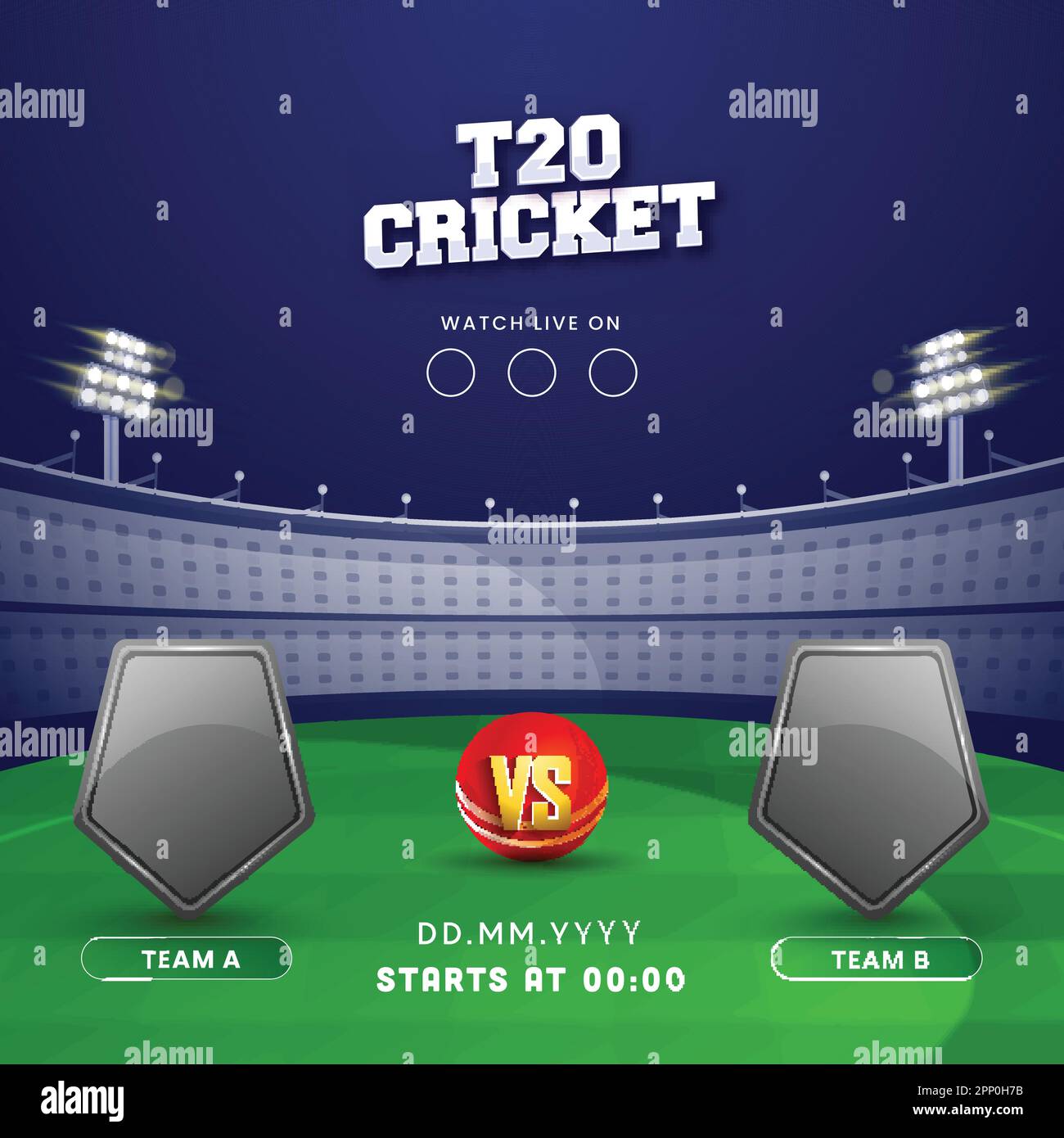 Watch cricket match Stock Vector Images