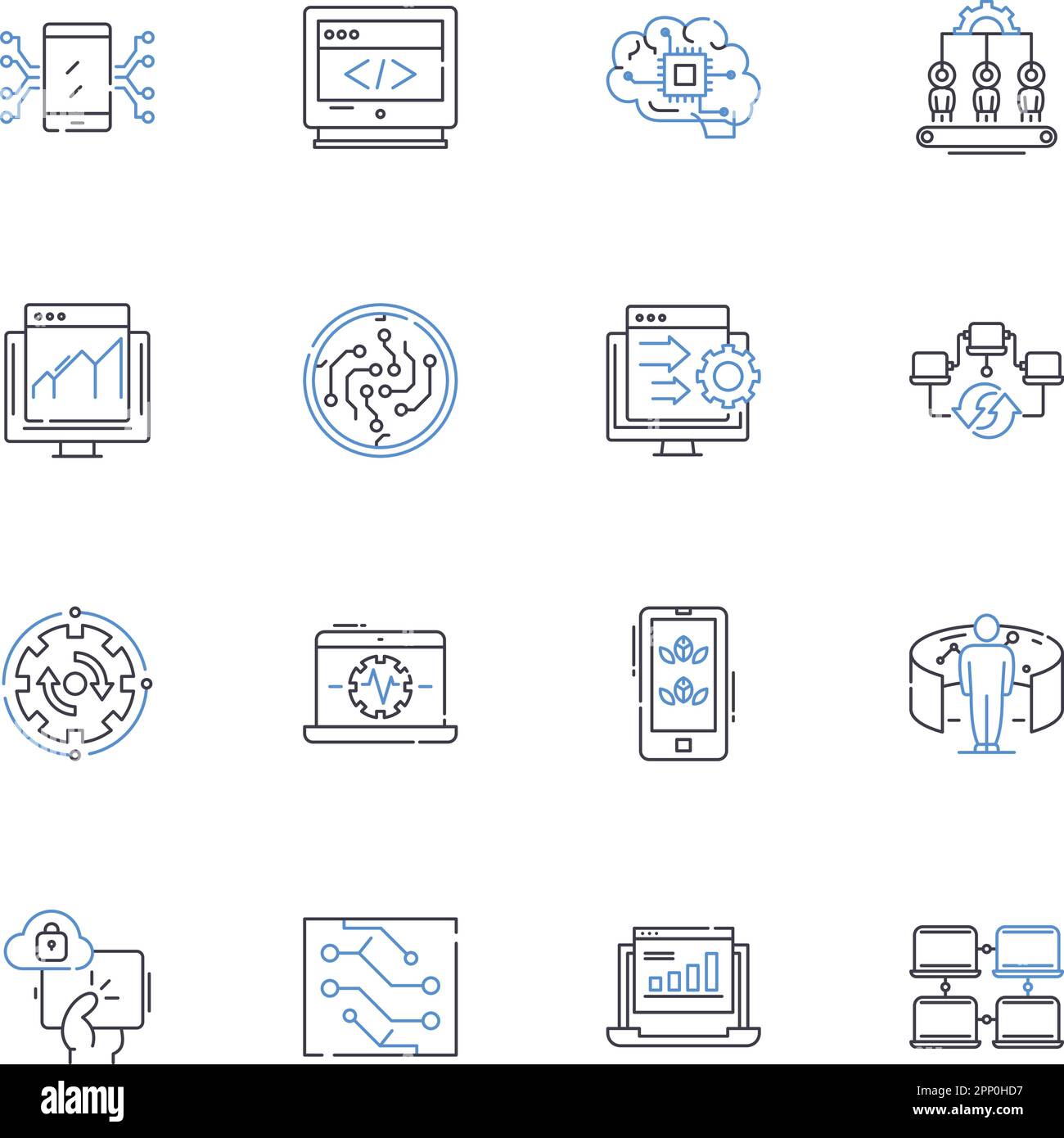 Dancing grooving line icons collection. Syncopation, Rhythm, Foork ...