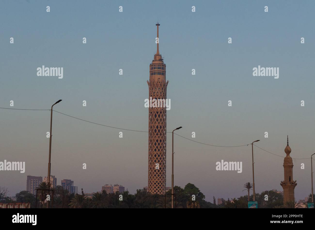 Cairo tower in the morning Stock Photo