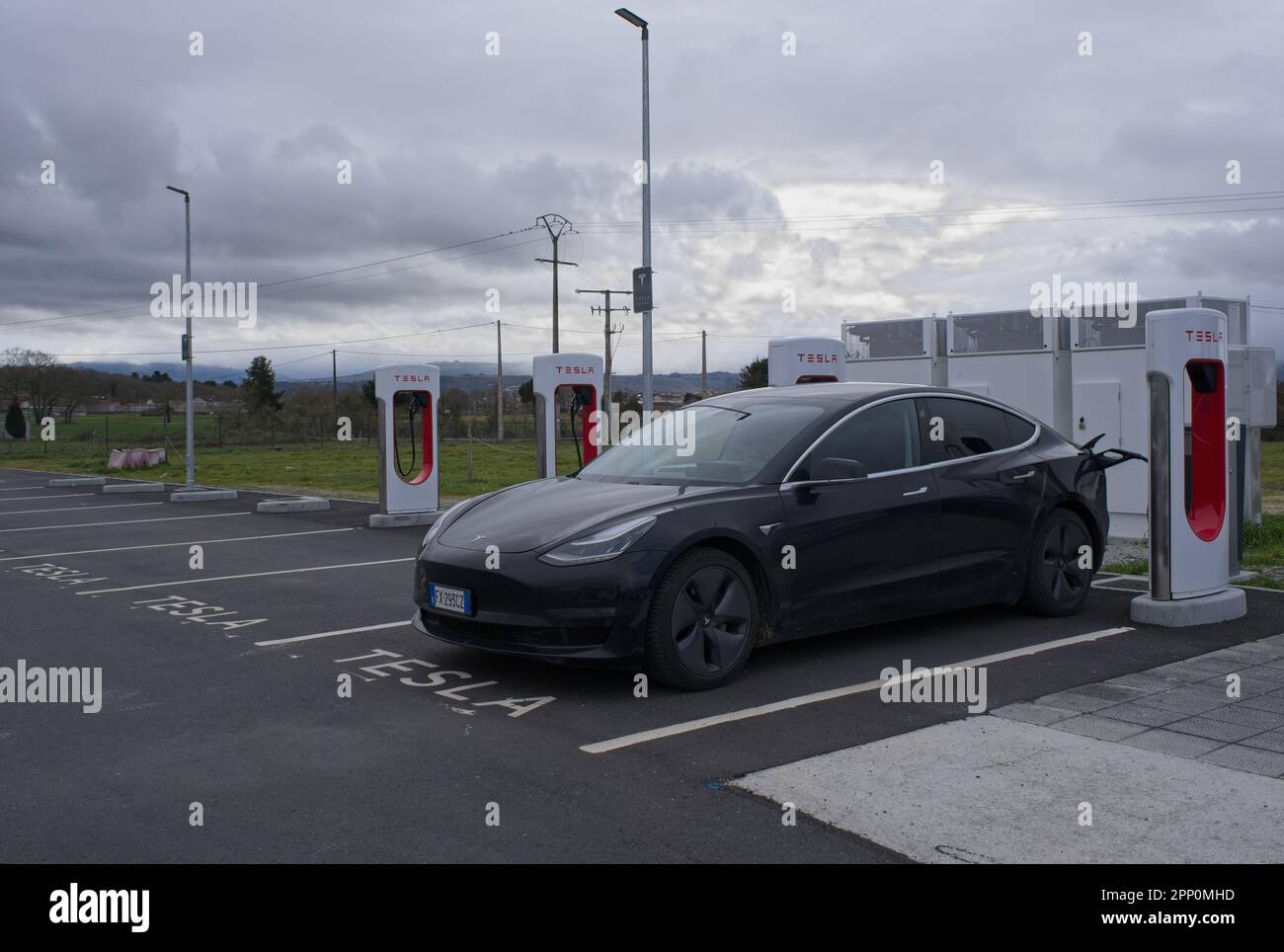 Xinzo de Limia, Spain March 11, 2023 A static shot of a solid black